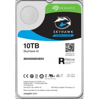 Накопитель HDD SATA 10.0TB Seagate SkyHawk Al Surveillance 7200rpm 256MB (ST10000VE0008)