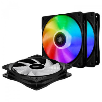 Вентилятор DeepCool CF 120-3 IN 1 ARGB, 120x120x25мм, 4-pin, черный с белым