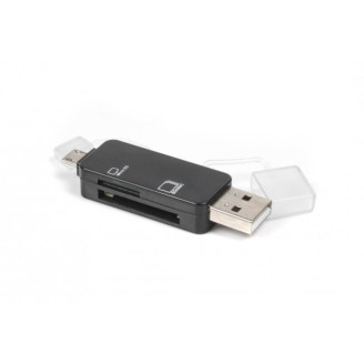 Кардридер USB/Micro USB Viewcon VE110b Black