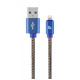 Кабель Cablexpert USB - Lightning (M/M), премиум, 2 м, синий (CC-USB2J-AMLM-2M-BL)