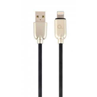 Кабель Cablexpert USB - Lightning (M/M), премиум, 2 м, черный (CC-USB2R-AMLM-2M)