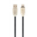 Кабель Cablexpert USB - Lightning (M/M), премиум, 2 м, черный (CC-USB2R-AMLM-2M)