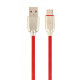 Кабель Cablexpert USB - USB Type-C V 2.0 (M/M), 2.1 А, премиум, 1 м, красный  (CC-USB2R-AMCM-1M-R)