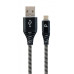 Кабель Cablexpert (CC-USB2B-AMmBM-1M-BW) USB 2.0 A - microUSB, премиум, 1м, черный