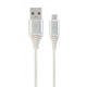 Кабель Cablexpert USB - micro USB (M/M), 2.1 А, премиум, 2 м, белый (CC-USB2B-AMmBM-2M-BW2)