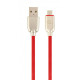 Кабель Cablexpert USB - micro USB V 2.0 (M/M), 2.1 А, премиум, 1 м, красный (CC-USB2R-AMmBM-1M-R)