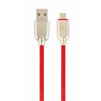 Кабель Cablexpert USB - micro USB V 2.0 (M/M), премиум, 2 м, красный (CC-USB2R-AMmBM-2M-R)