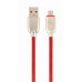 Кабель Cablexpert USB - micro USB V 2.0 (M/M), премиум, 2 м, красный (CC-USB2R-AMmBM-2M-R)