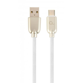 Кабель Cablexpert (CC-USB2R-AMCM-1M-W) USB 2.0 A - USB Type-C, 1м, 2.1А, премиум, белый