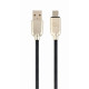 Кабель Cablexpert USB - micro USB V 2.0 (M/M), премиум, 2 м, черный (CC-USB2R-AMmBM-2M)