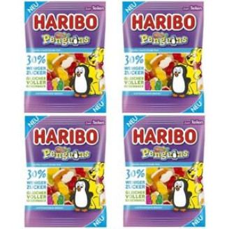 Жевательные конфеты Haribo Penguins, фруктовые пингвинчики, 160 г (Германия)