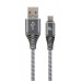 Кабель Cablexpert USB - USB Type-C V 2.0 (M/M), премиум, 1 м, серый (CC-USB2B-AMCM-1M-WB2)