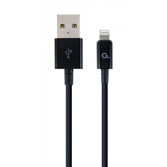 Кабель Cablexpert USB - Lightning (M/M), премиум, 2 м, черный (CC-USB2P-AMLM-2M)