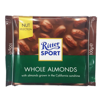 Шоколад Ritter Sport Whole Almonds, 100 г (Германия)