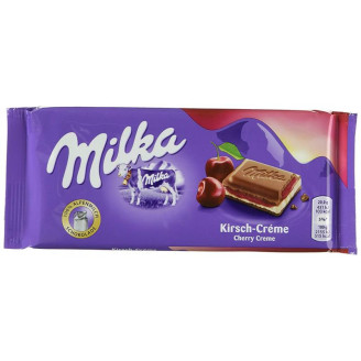 Шoколад молочный Mondelez Milka Kirsch-Creme, 100 г (Швейцария)