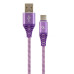 Кабель Cablexpert USB - USB Type-C V 2.0 (M/M), 2 м, Purple/White (CC-USB2B-AMCM-2M-PW)