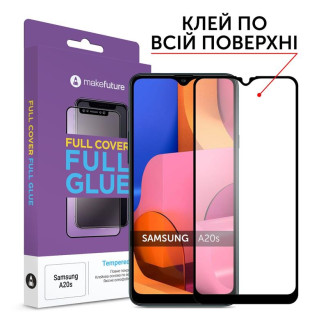 Защитное стекло MakeFuture для Samsung Galaxy A20s SM-A207 Full Cover Full Glue, 0.25mm (MGF-SA20S)