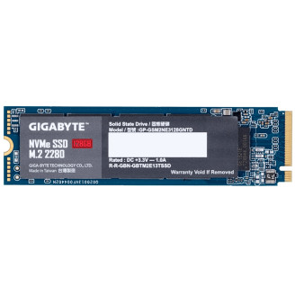 Накопитель SSD  128GB Gigabyte M.2 PCIe NVMe 3.0 x4 NAND TLC (GP-GSM2NE3128GNTD)