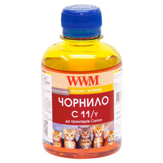 Чернила WWM CANON CL-511C/CL-513С/CLI-521Y (Yellow) C11/Y 200г