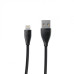 Кабель Maxxter USB-Lightning 1м черный премиум (UB-L-USB-01BK)