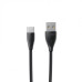 Кабель Maxxter USB-USB Type-C 1м Black премиум (UB-C-USB-01BK)