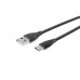 Кабель Maxxter USB-USB Type-C 1м Black премиум (UB-C-USB-01BK)