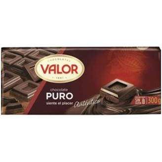 Шоколад черный Valor Puro, 300 г (Испания)