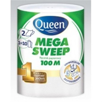 Бумажные полотенца Queen Mega Sweep, 100 м (Польша)