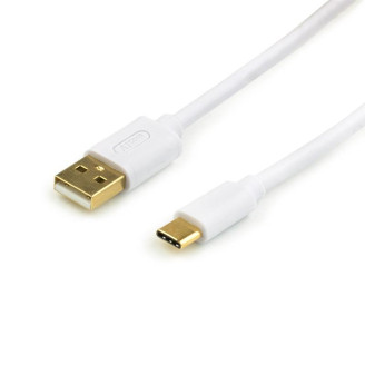 Кабель Atcom (17425) USB 2.0 AM/USB type C, 0.8м, белый