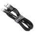 Кабель Baseus Cafule USB-Lightning, 1м Black-Grey (CALKLF-BG1)