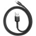 Кабель Baseus Cafule USB-Lightning, 1м Black-Grey (CALKLF-BG1)