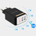 Сетевое зарядное устройство Jellico WJ-C80-8 LED (2USB, 2.4A) White (RL054500) + кабель Lightning