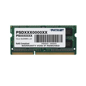 Модуль памяти SO-DIMM 8GB/1600 DDR3 1.5В Patriot Signature Line (PSD38G16002S)