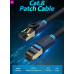Патч-корд Vention CAT 8 SFTP Ethernet, 0.5 m, Black (IKABD)