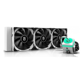 Система водяного охлаждения Deepcool Captain 360X White, Intel: 2066/2011-v3/2011/1151/1150/1155/1366, AMD: TR4/AM4/AM3+/AM3/AM2+/AM2/FM2+/FM2/FM1, 402х120х27 мм, 3-pin, 4-pin