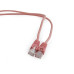 Патч-корд UTP Cablexpert (PP12-2M/RO) литой, 50u штекер с защелкой, 2 м, розовый