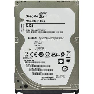 Накопитель HDD 2.5 SATA 320GB Seagate Momentus Thin 16MB 5400rpm (ST320LT012) Refurbished