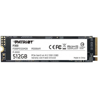 Накопитель SSD  512GB Patriot P300 M.2 2280 PCIe 3.0 x4 NVMe TLC (P300P512GM28)