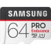 Карта памяти MicroSDHC  64GB UHS-I Class 10 Samsung Pro Endurance + SD-адаптер (MB-MJ64GA/RU)