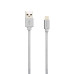 Кабель Canyon USB - Lightning 0.96м, White (CNS-MFIC3PW) в оплетке