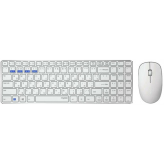 Комплект (клавиатура, мышь) Rapoo 9300M Wireless White