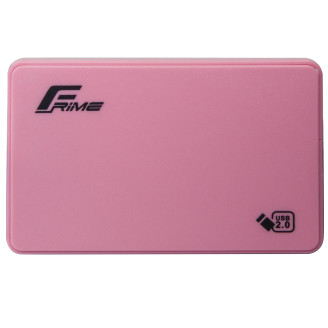 Внешний карман Frime SATA HDD/SSD 2.5, USB 2.0, Plastic, Pink (FHE12.25U20)