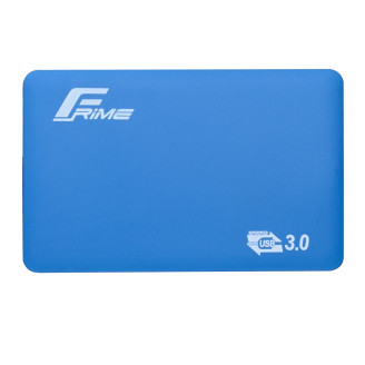 Внешний карман Frime SATA HDD/SSD 2.5, USB 3.0, Soft touch, Blue (FHE31.25U30)