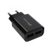 Сетевое зарядное устройство Grand-X (2хUSB 2.4A) Black (CH45LTB) + кабель Lightning