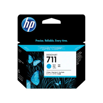 Картридж HP №711 DJ 120/520 (CZ134A) Cyan, Pack-3