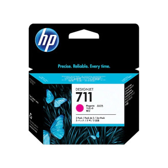 Картридж HP №711 DJ 120/520 (CZ135A) Magenta, Pack-3