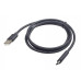 Кабель Cablexpert USB - USB Type-C (M/M), 1.8 м, премиум, черный (CCP-USB2-AMCM-6)