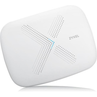 Mesh Wi-Fi маршрутизатор ZYXEL Multy X (WSQ50-EU0101F) (AC3000, 3xGE LAN, 1хGE WAN, Tri-band, MU-MIMO, 1xUSB, BLE 4.1, 9 антенн, Amazon Alexa)