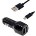 Автомобильное зарядное устройство Grand-X (2USB 2.1A) Black (CH-26BM) + кабель MicroUSB