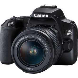 Зеркальная фотокамера Canon EOS 250D + объектив Kit 18-55 DC III Black (3454C009) (официальная гарантия)